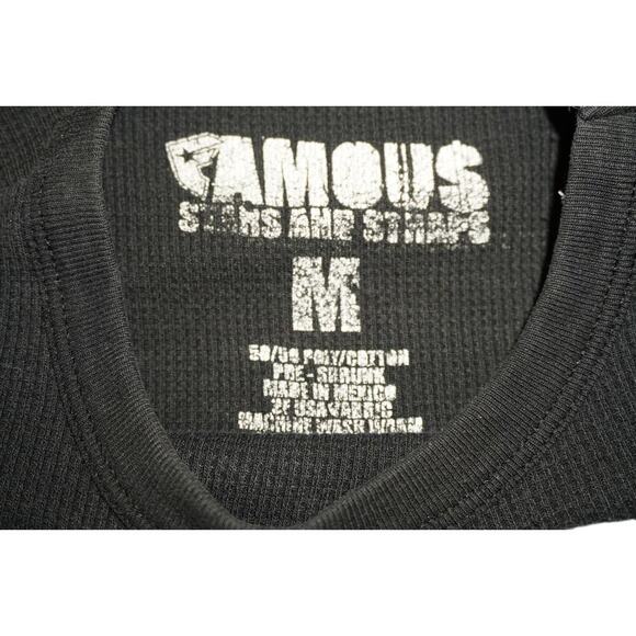 Famous Stars & Straps Black Thermal Long Sleeve Shirt Size M - Picture 4 of 5